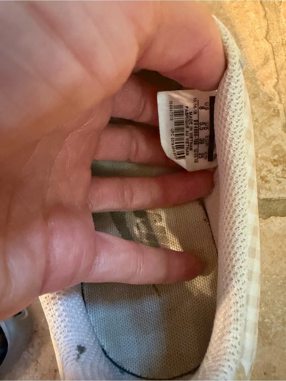 Nike Women’s Gingham Cortez Sneakers in Cream and White